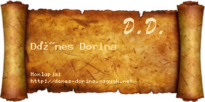 Dénes Dorina névjegykártya