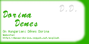 dorina denes business card